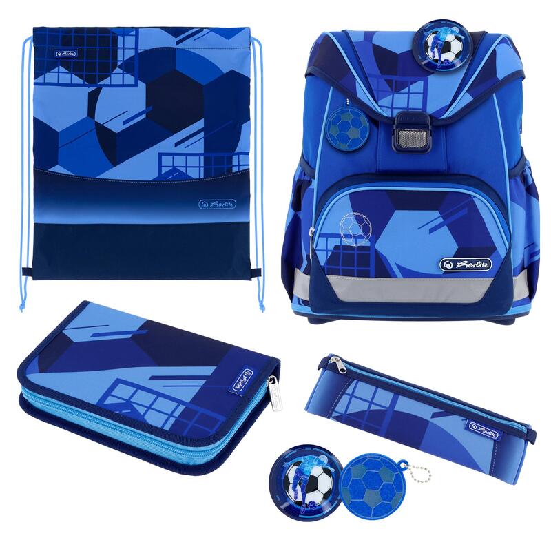 Herlitz Blossom Dance - Juego De Mochilas Escolares (6 Piezas, Ergonómicas, Ultraligeras, 16 L)