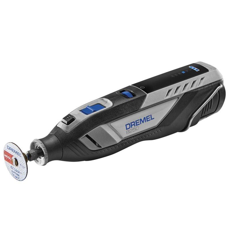 Herramienta Multifuncional Inalámbrica Dremel 8250-5/65 (Platinum+), 12 Voltios Negro/Gris, Batería Li-Ion 2ah, Accesorios De 65 Piezas, Caja Dremel F0138250jf