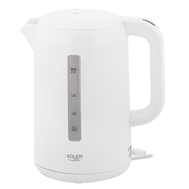 Hervidor Eléctrico Adler Ad 1386, 2,2 L, Color Blanco