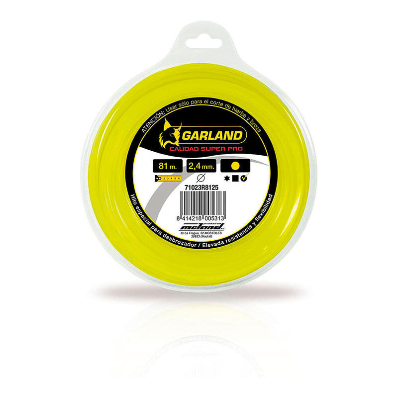 Hilo Dispensador Para Desbrozadora 8m Ø2,4mm Redondo 71023r8125 Garland