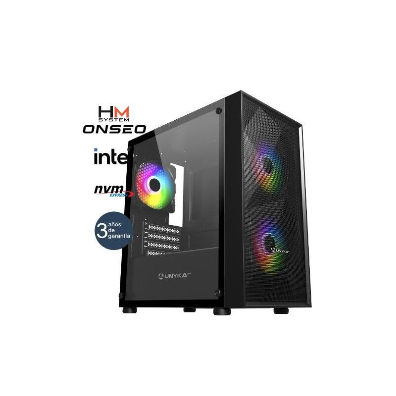 Hm System Intel Gaming Core Gold Mt Rgb Intel Core I5-12400f 16gb 500gb M.2 Nvme Rtx 5050 8gb 500w 80+ Bronze 3 Años Garantía 30 Días Doa