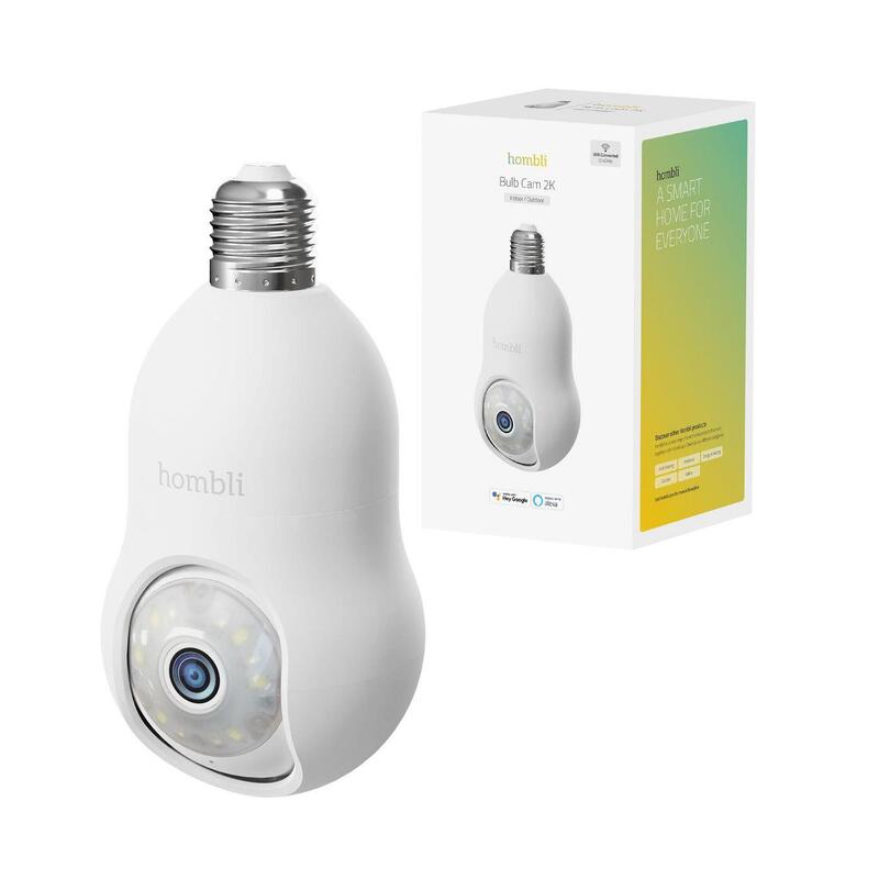 Hombli Smarte Outdoor Kamera, Bulb Cam 2k, Weiss