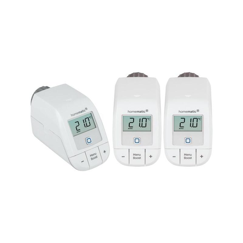 Homematic Ip Smart Home Radiator Thermostat Basic (Hmip-Etrv-B), Termostato De Calentamiento White, Paquete De 3 Series 4250494923965.0