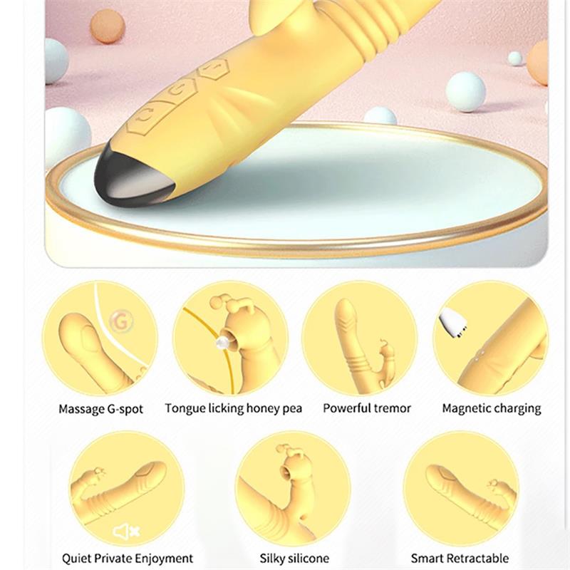 Honeybee Vibrador Con Thrusting Y Pulsación