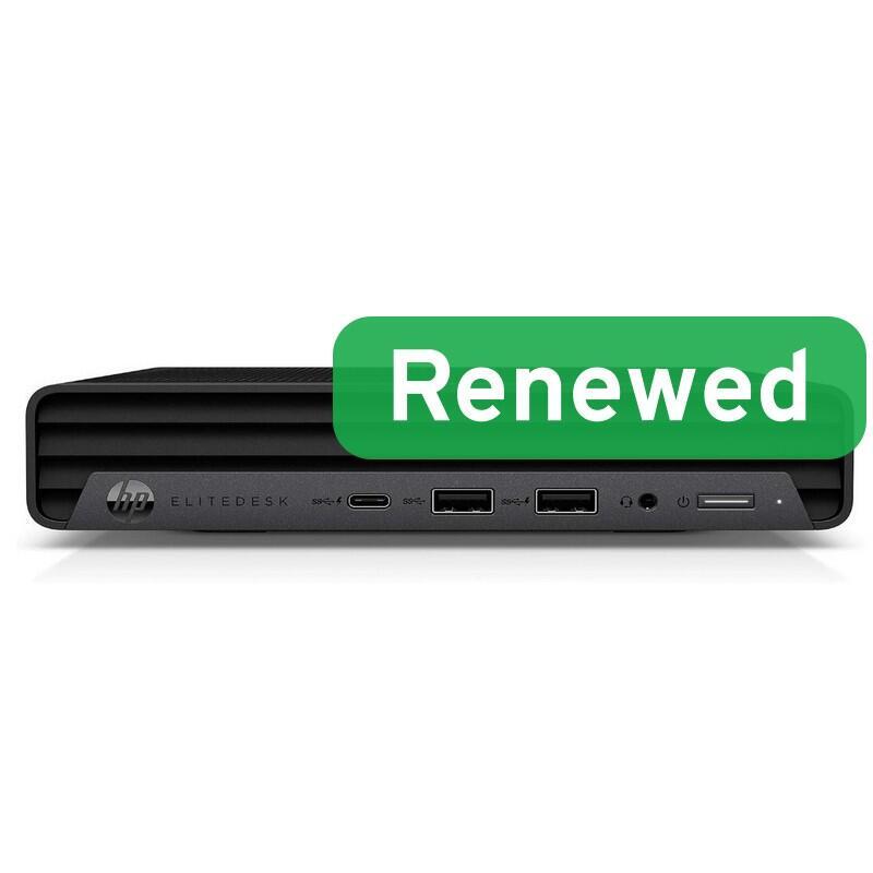 Hp Renewed  Grade A  Elitedesk 800 G6 Desktop Mini  Intel Core I5-10500t  16gb  Uhd Graphics 630  256 Gb  Wifi  Windows 11 Pro