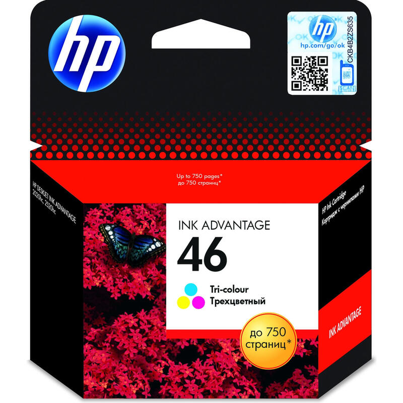 Hp Tinta Original 46 Tri-Color