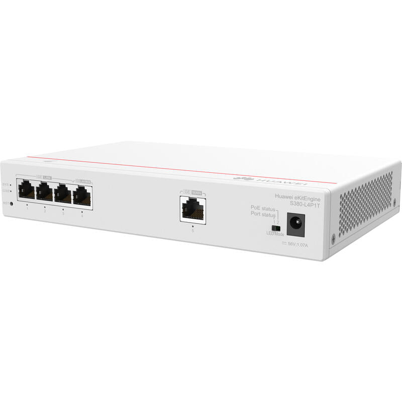 Huawei Gateway S380-L4p1t, 1*Ge Wan, 4*Ge Lan(Poe+, 50w)