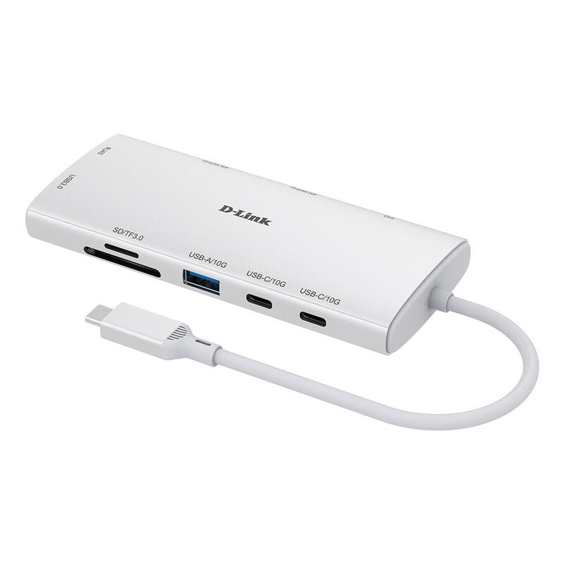 Hub D-Link Dup-A01 De Interfaz Usb 3.2 Gen 1 (3.1 Gen 1) Type-C 10000 Mbit/S Blanco