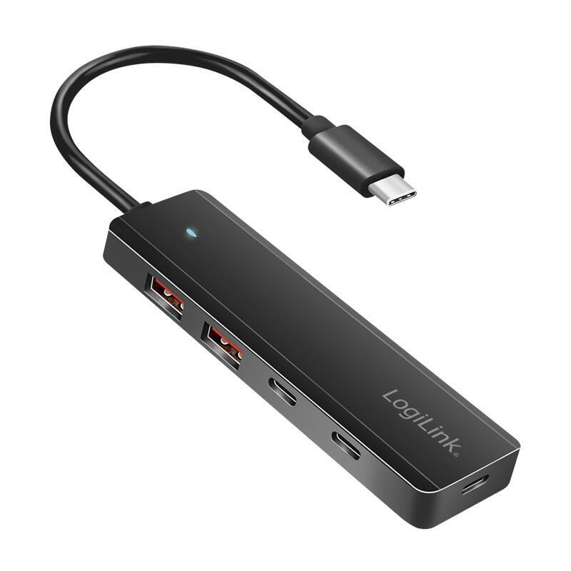 Hub Usb-C 3.2 Gen2 Con 4 Puertos Usb 3.2 Gen2 De Hasta 10 Gbps 2 X  Usb A Y 2 X Usb C Logilink