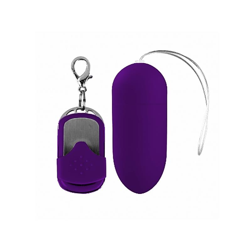 Huevo Vibrador Con Control Remoto Púrpura Oscuro