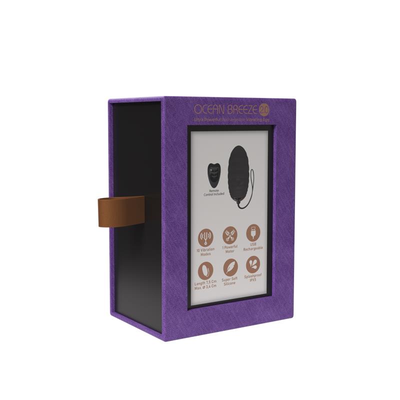 Huevo Vibrador Ocean Breeze 2.0 Morado + Lrs