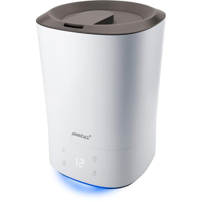 Humidificador Steba Con Inserto Para Fragancias, Muy Silencioso, Con 3 Ajustes De Velocidad Y Un Depósito De Agua De 5,5 Litros. Lb 8.