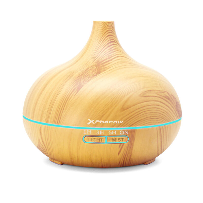 Humidificador Ultrasonico Phoenix Zen O2 - 400ml - Silencioso - Hasta 6 Horas - Led 7 Colores - Control Remoto