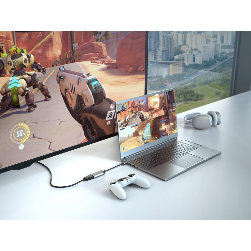 Hyper Hd-H8k Usb Tipo C Hdmi Acero Inoxidable