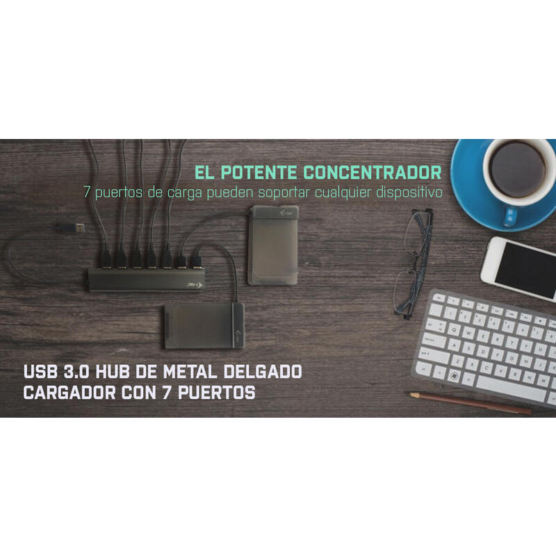 I-Tec Metal Superspeed Usb 3.0 7-Port Hub
