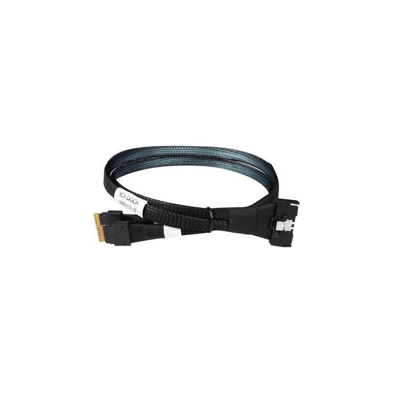 Icydock Cable Mcio 8i Sff-Ta-1016 To 2x Slimsas 4i 0,5meter