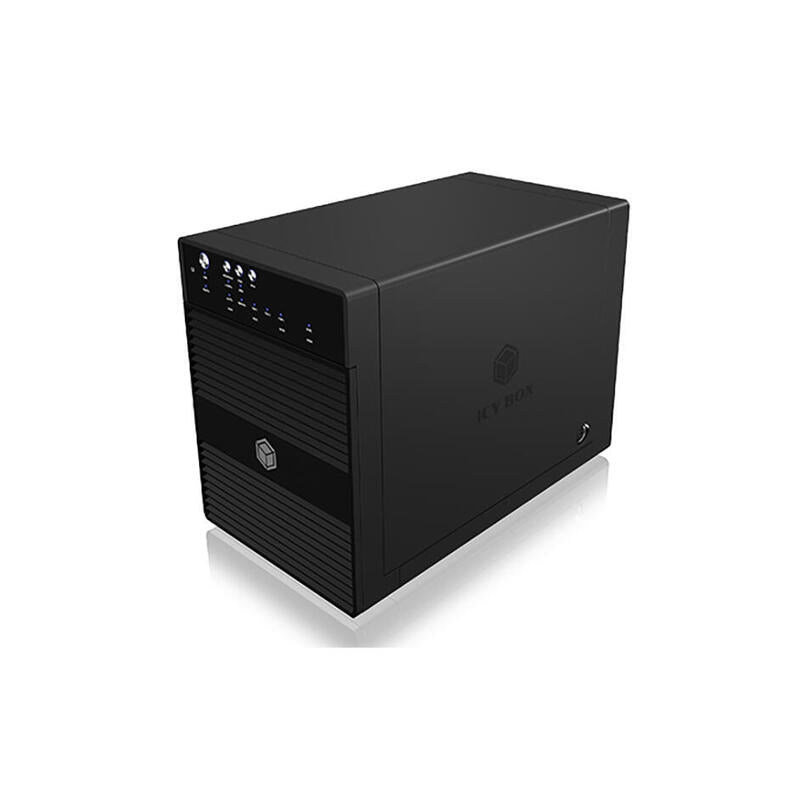 Icybox Ib-3640su3 External 4x3.5" Hdd Case Sata To Usb 3.0 Esata Jbod Black