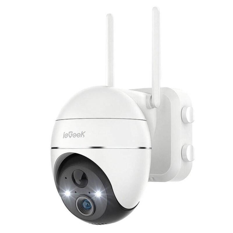Iegeek Zs-Gx1s 3mp/2k Wifi Ip65 Blanco - Cámara De Seguridad Exterior