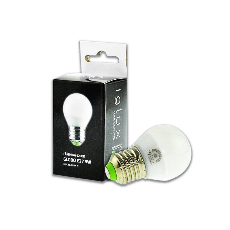 Iglux Bombilla Globo Xg-0527-C , 5w , E27 , 3000ºk , Angulo 120 , 380 Lumenes , Ip 20