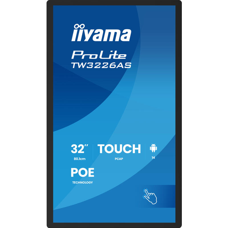 Iiyama 80,1cm 31,5" Tw3226as-B3p 16:9 M-Touch M-Hdmi Andr.