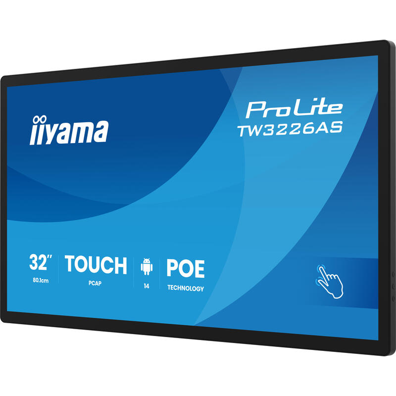 Iiyama 80,1cm 31,5" Tw3226as-B3p 16:9 M-Touch M-Hdmi Andr.
