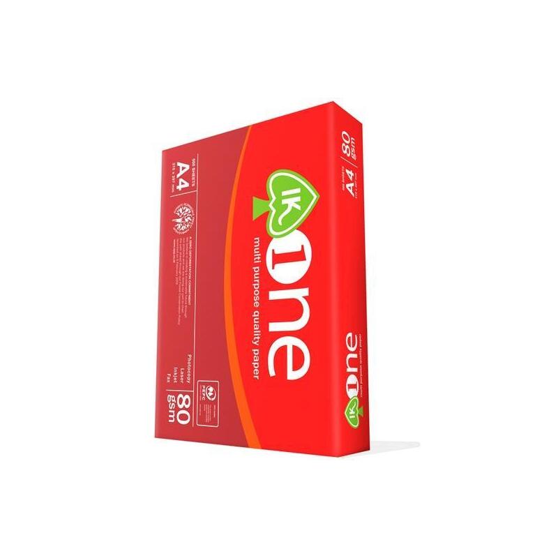 Ik One Papel A4 80gr-  ( 1 Caja =5 Paquetes) Papel A4 Copy *** Mas De 7 Cajas Se Paletiza,  Servicio Puerta Bajo, No Se Despaletizara Ni Subiran A Planta, Solo España ***