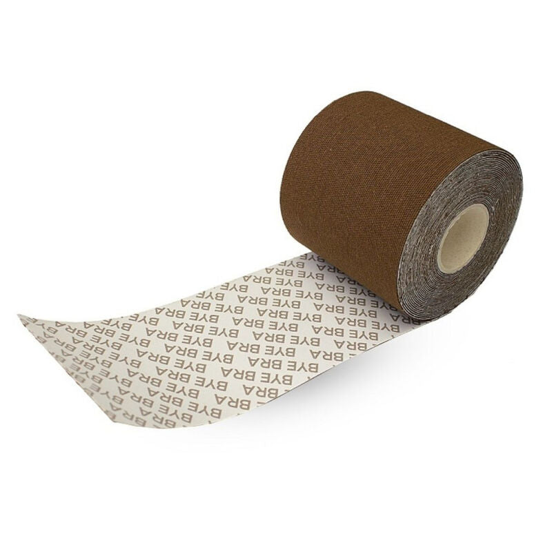 Bye-Bra - Body Cinta 5 M X 6.5 Cm + 3 Pares De Pezoneras Marron