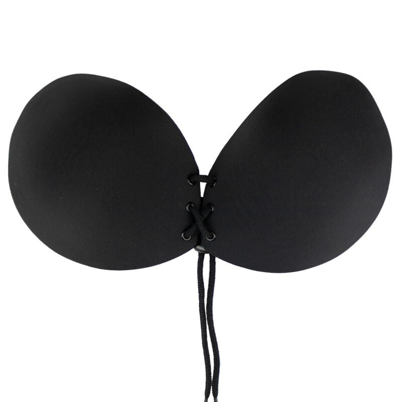 Bye-Bra - Sujetador Adhesivo Entrelazado Negro Copa E