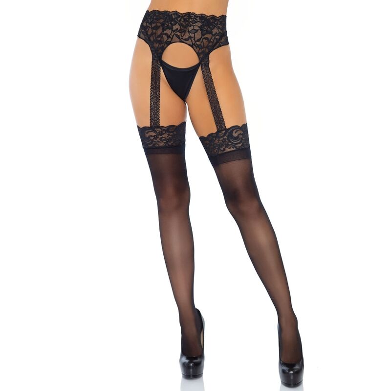 Leg Avenue - Medias Con Liguero Opacas Talla Unica