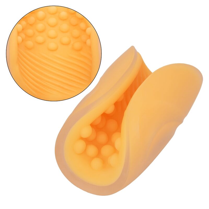 Calexotics - Beaded Grip Masturbador Texturado Naranja