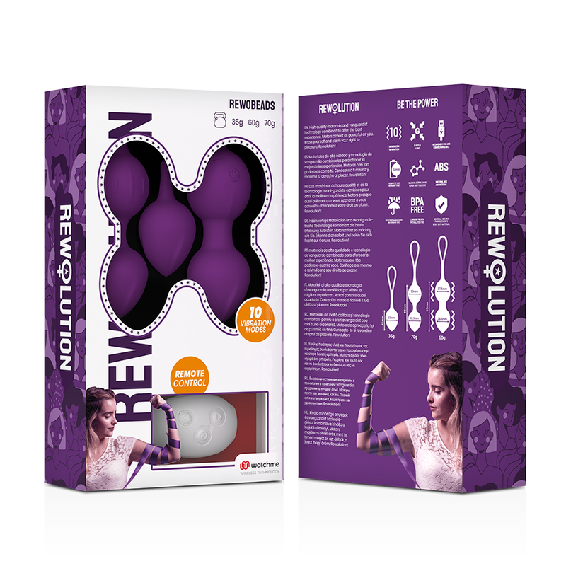 Rewolution - Rewobeads Bolas Vibradoras Control Remoto Con Tecnologia Watchme