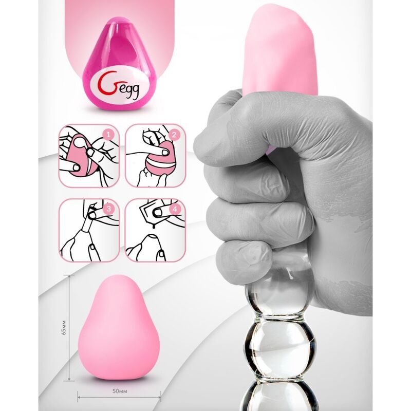 G-Vibe - Huevo Masturbador Texturado Reutilizable Rosa