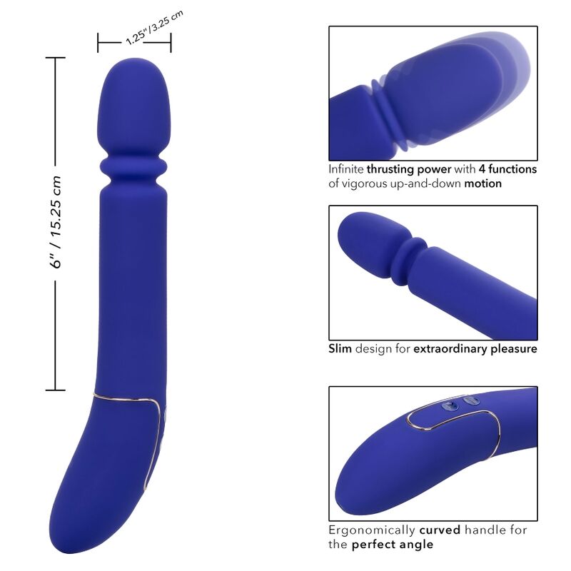 Calexotics - Shameless Slim Thumper Masajeador Azul