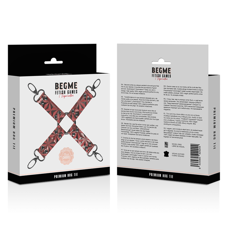 Begme - Red Edition Hog Tie Cuero Vegano