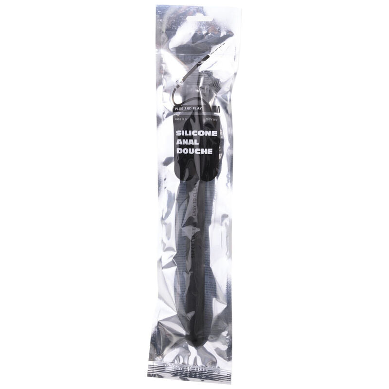 All Black - Ducha Anal Silicona Sistema Stopper 27 Cm