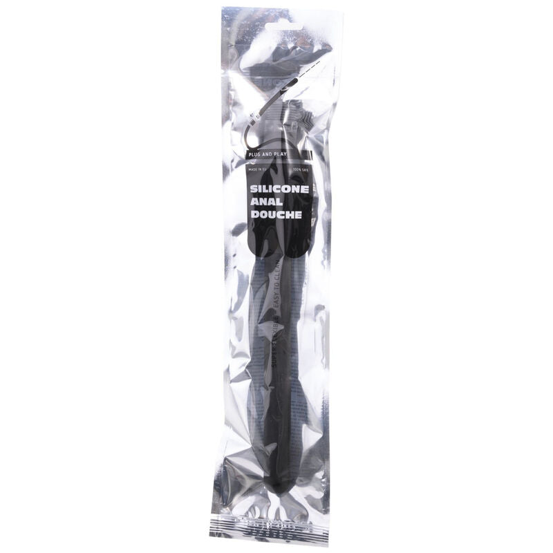 All Black  Beaded Ducha Anal Silicona 27 Cm