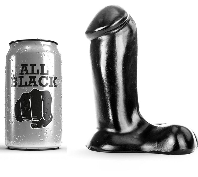 All Black  Dildo Realistico 14 Cm