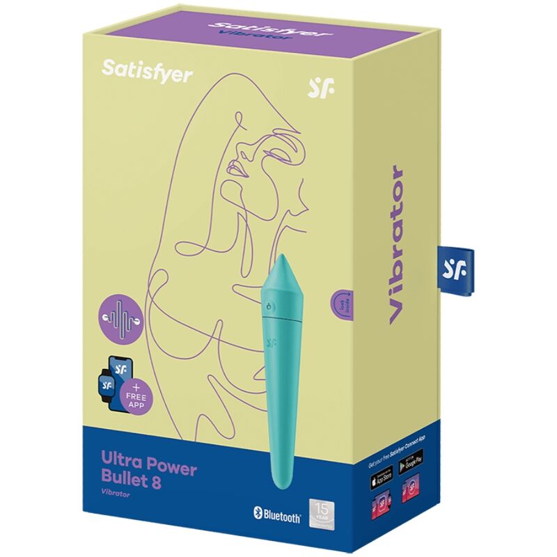 Satisfyer Ultra Power Bullet 8 Bala Vibradora Turquesa