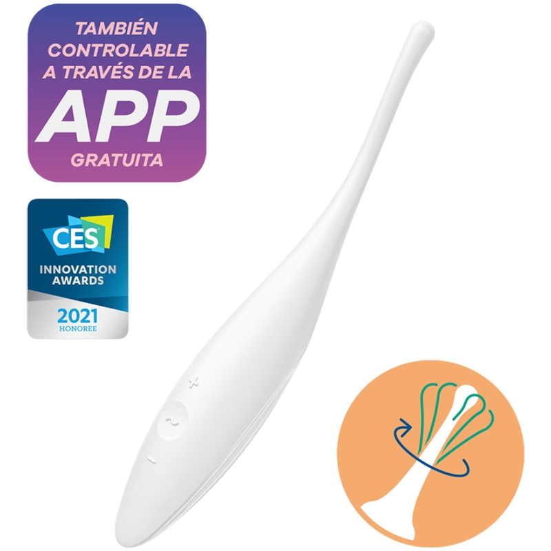 Satisfyer Twirling Joy Estimulador Clitoris - Blanco