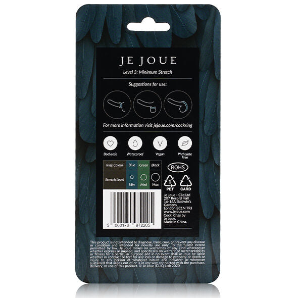 Je Joue - Anillo Silicona Azul - Estrangulamiento Minimo