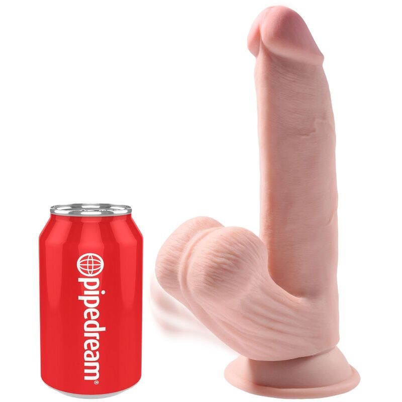 Pene Realístico 3d Cock Swinging Balls 24,5cm