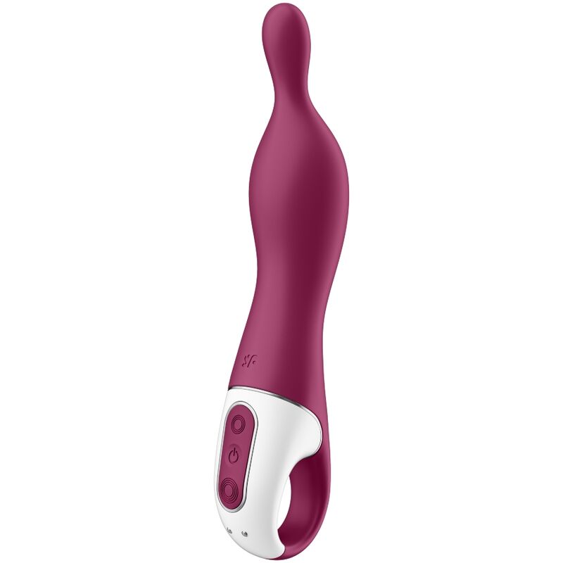 Plug  Anal Satisfyer A-Mazing 1 Vibrador Punto A - Granate