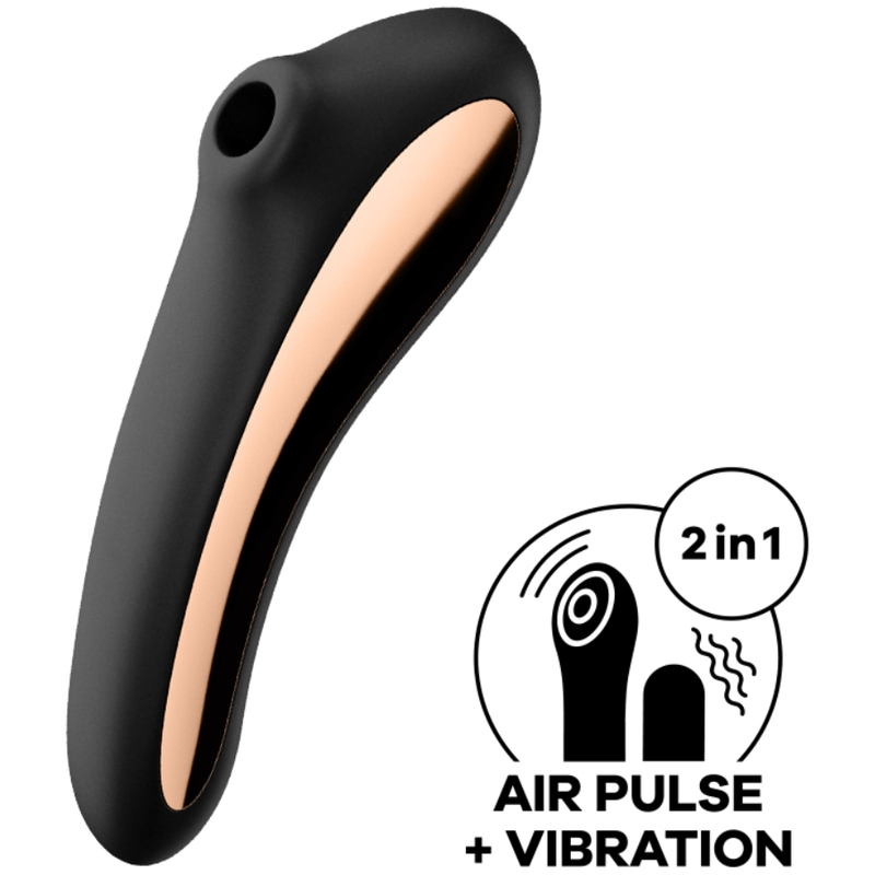 Satisfyer Dual Kiss Estimulador Clitoris - Negro