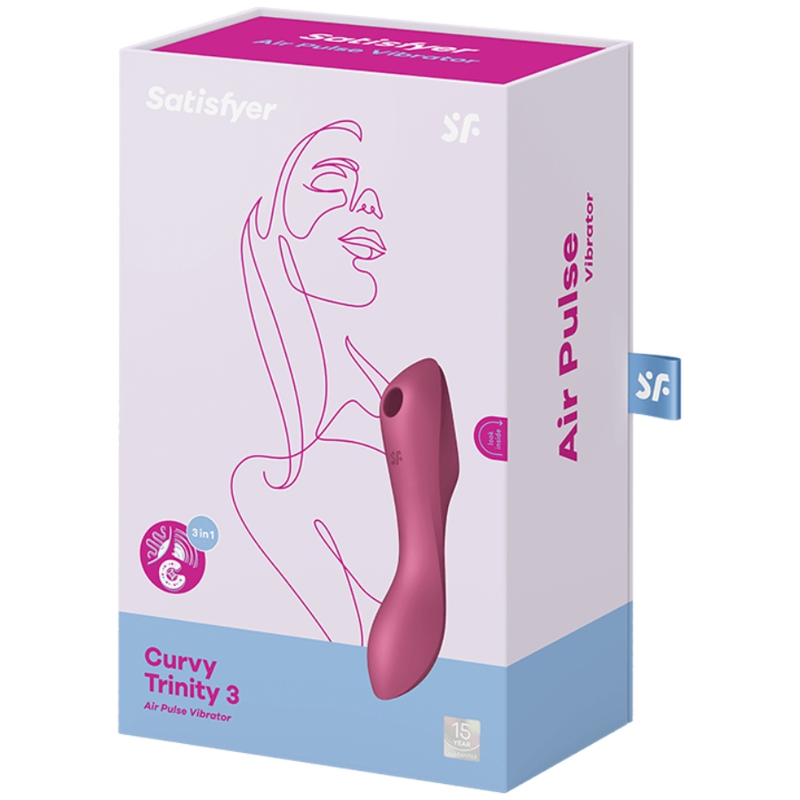 Satisfyer Curvy Trinity 3 Estimulador Clitoris - Rojo