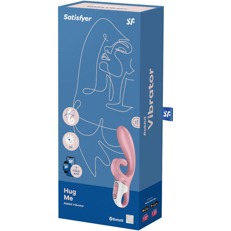 Satisfyer - Hug Me Vibrador Rabbit App Rosa