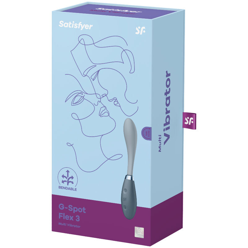 Satisfyer G-Spot Flex 3 Multi Vibrador - Gris