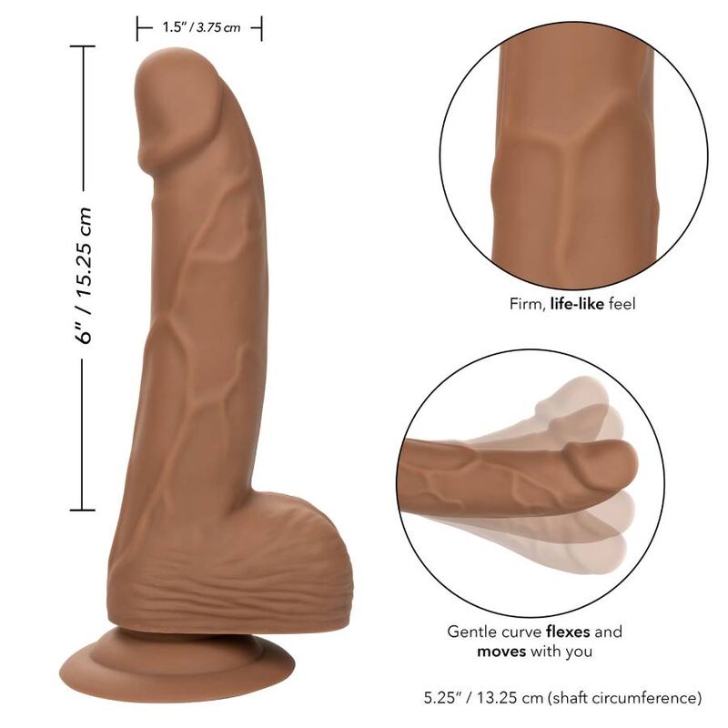 Calexotics - Silicone Studs 15.24 Cm Brown