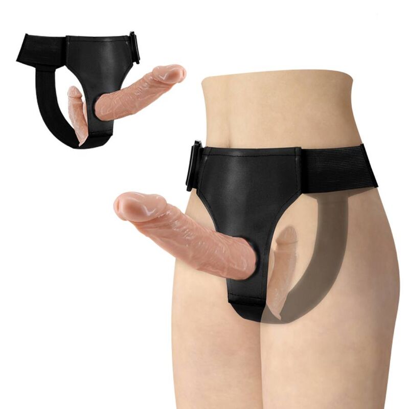 Baile - Ultra Passionate Harness Dobles Dildos Con Arnés