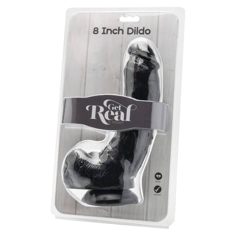 Pene 20,5cm Con Testiculos Negro