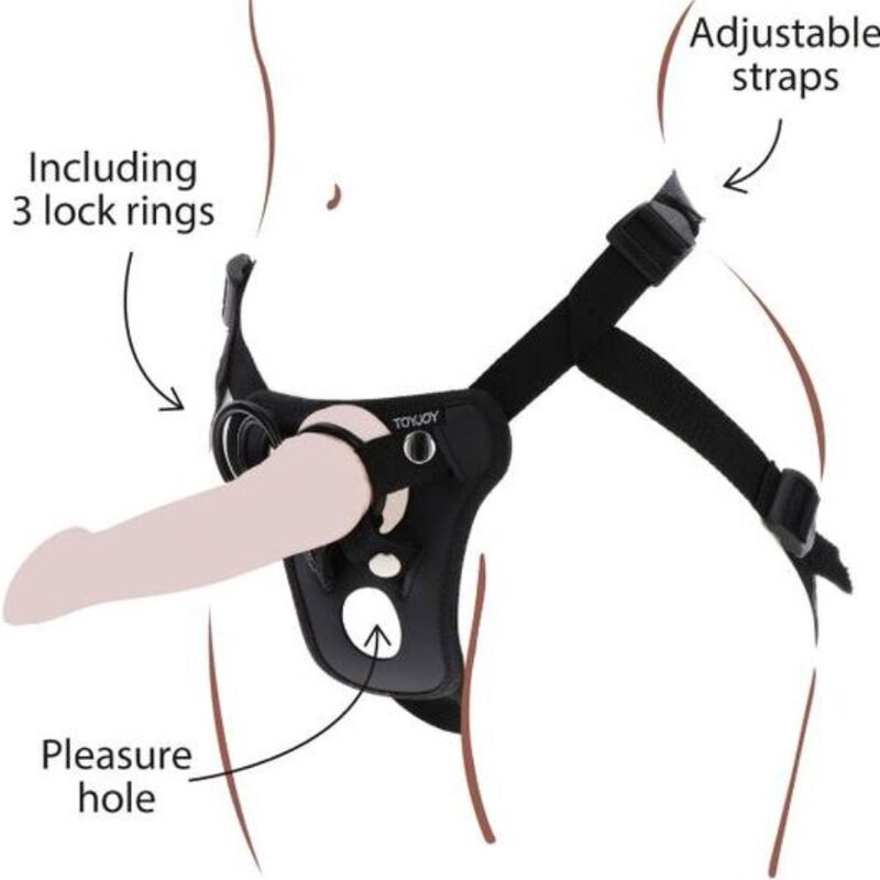Toyjoy - Strap-On Arnés Ajustable- Negro